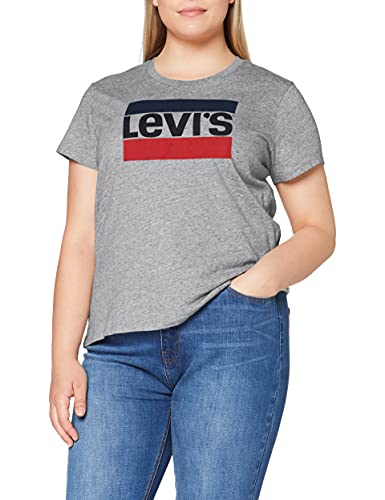 Levi's The Perfect tee Camiseta, Sportswear Logo Smokestack Htr, M para Mujer