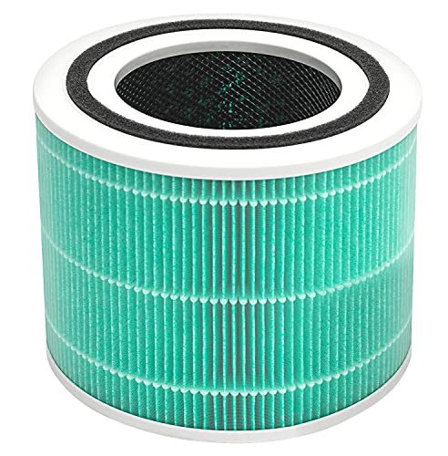 LEVOIT Core 300/Core 300S Filtro de Repuesto para Purificador de Aire H13, Filtro HEPA 3 en 1, Filtro y Prefiltro de Carbón Activado Altamente Eficiente, Core 300-RF(Absorbente de Toxinas)