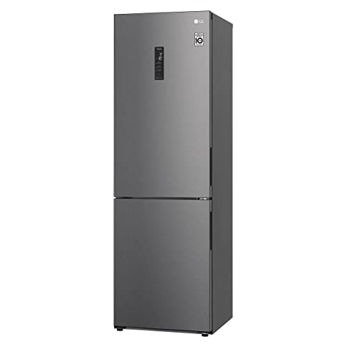 LG GBP61DSXGC - Frigorífico Combi No Frost 186cm, con congelador, compresor Smart Inverter, 341 litros, Color INOX Antihuellas