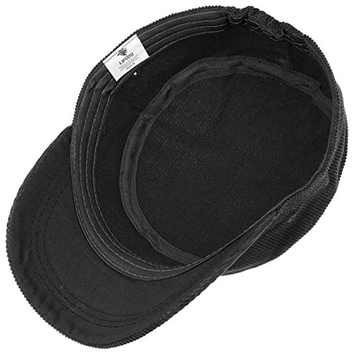 LIPODO Gorra de Pana Army Mujer/Hombre - Militar con Visera, Cerrado por atrás Verano/Invierno - Talla única Negro