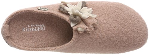 Living Kitzbühel Pantoffel Edelweiß, Zapatillas de Estar por casa Mujer, Rosa Woodrose 334, 38 EU