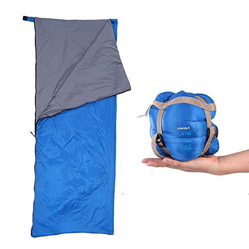 Lixada Saco de Dormir Ultraligero Compresible Multifuncional Saco de Dormir Rectangular