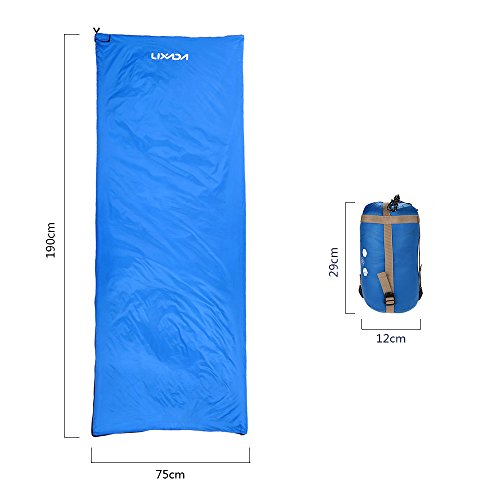 Lixada Saco de Dormir Ultraligero Compresible Multifuncional Saco de Dormir Rectangular