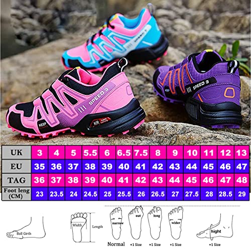 lovejin Zapatillas De Deporte para Mujer Ligero Transpirable Zapatos De Running Comodos Antideslizante Zapatos De Senderismo Zapatos De Caminar Al Aire Libre