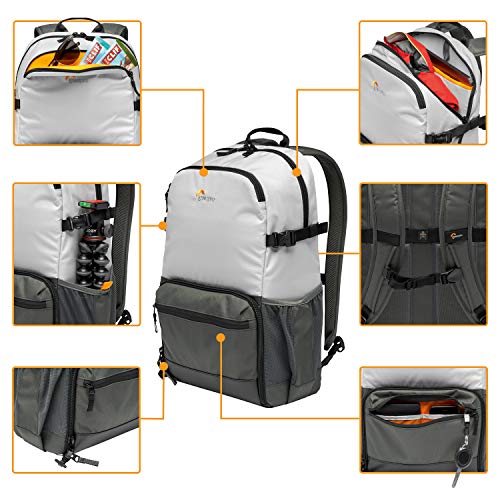 Lowepro LP37238-PWW - Mochila para cámara Ext. Truckee BP 250 LX, para Tablet 15", DSLR compacta/cámara sin espejo, Sony, Canon, Nikon, 1-2 objetivos, Gimbal, Dron, DJI, Osmo, Mavic, gris claro