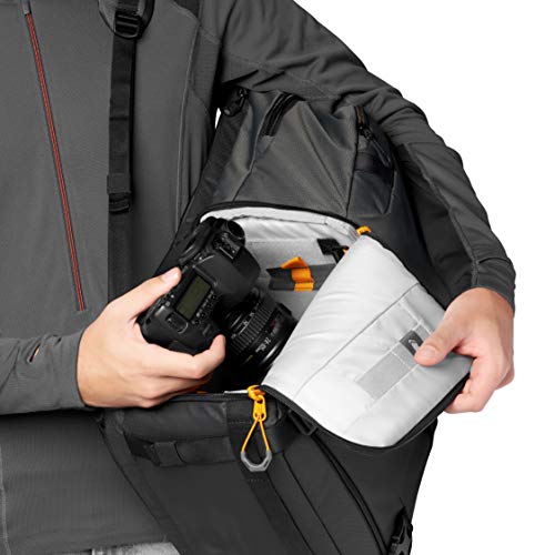 Lowepro LP37331-PWW Fastpack PRO BP 250 AW III - Mochila para Cámara Reflex DSLR Sin Espejo, con Acceso QuickDoor, Compartimento Para Portátil de 15”, Para Cámaras de Fotos Nikon D850, 300D Ripstop