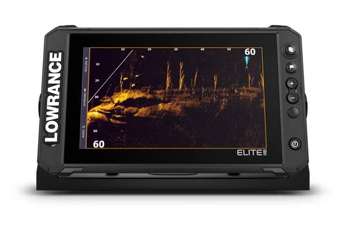 Lowrance - Elite FS 9 (sistema de pesca), buscador de peces con transductor Active Imaging 3 en 1 y cartas C-MAP Contour+ precargadas