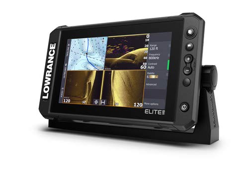 Lowrance - Elite FS 9 (sistema de pesca), buscador de peces con transductor Active Imaging 3 en 1 y cartas C-MAP Contour+ precargadas