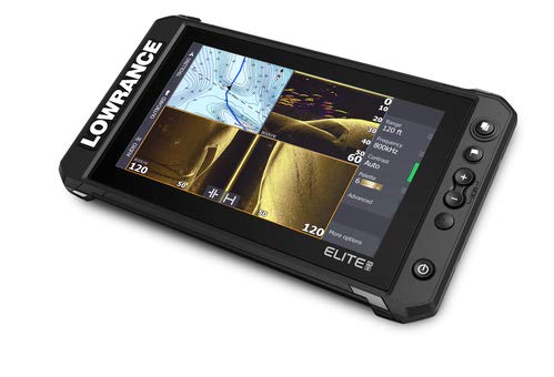 Lowrance - Elite FS 9 (sistema de pesca), buscador de peces con transductor Active Imaging 3 en 1 y cartas C-MAP Contour+ precargadas