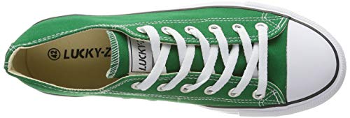 Lucky-Z Zapatilla de Deporte Unisex Textil Low Top Chunkyrayan Verde 089-A-CA01-Green-37