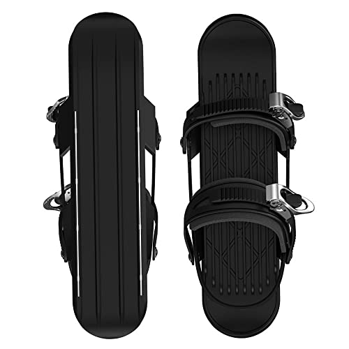 LVLUOKJ Mini Patines de esquí, Patines de Nieve Ajustables Skiboards Snowblades for Nieve, Invierno Botas de esquí al Aire Libre Raquetas de Nieve Tabla de Nieve (Color : B)