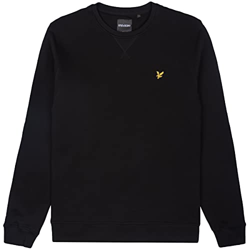 Lyle & Scott de los Hombres Sudadera con Logo, Negro, XXL