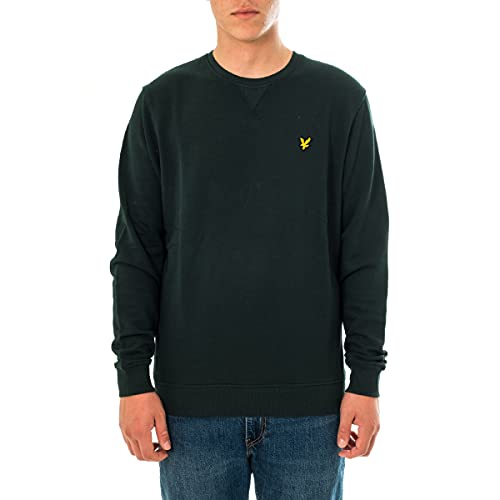 Lyle & Scott de los Hombres Sudadera con Logo, Verde, L