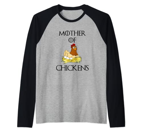 Madre de Pollos Camiseta Manga Raglan