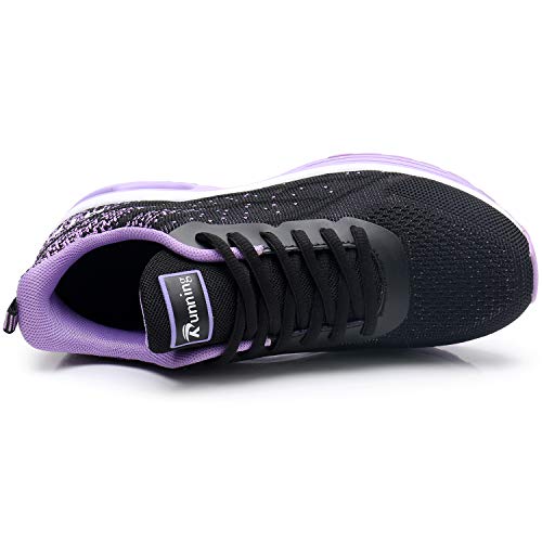 MAFEKE Tenis deportivos para correr para mujer, transpirables, ligeros, para caminar, para mujer, morado (Púrpura), 41 EU