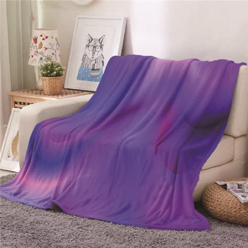 Manta De Franela Sherpa Aurora Boreal púrpura Mantas Y Mantas De Franela Súper Suave para Niños, Impresión Digital 3D,Dormitorio Suministros. 150x200