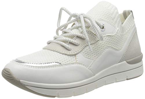 MARCO TOZZI 2-2-23729-24, Zapatillas Mujer, Blanco White Lt Grey 176, 37 EU