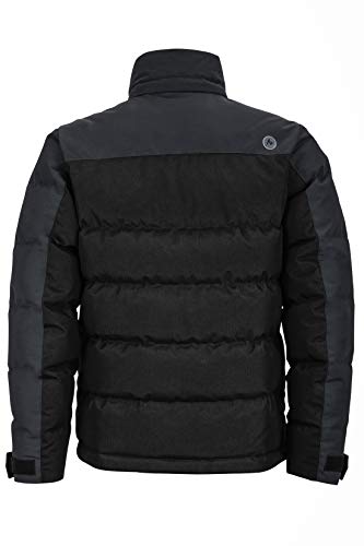 Marmot Fordham Jacket Chaqueta De Plumas Aislante, 700 Pulgadas Cúbicas, Abrigo para Exteriores, Anorak Resistente Al Agua, Resistente Al Viento, Hombre, Black, L