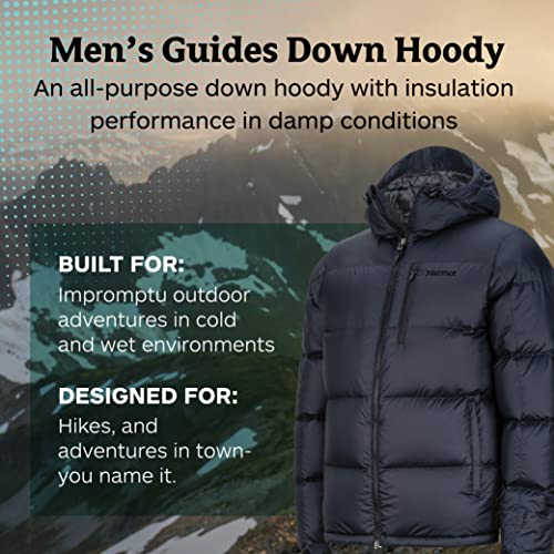 Marmot guías para Hombre Down Jacket, Hombre, Negro Azabache