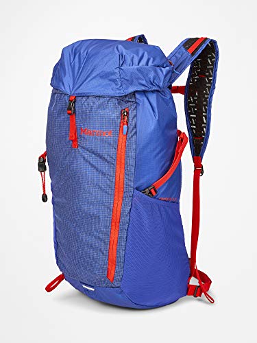 Marmot Kompressor Plus Mochila Ultraligera, Daypack, Mochila Deportiva Y De Ocio, Unisex Adulto, Royal Night/Victory Red, 20 L