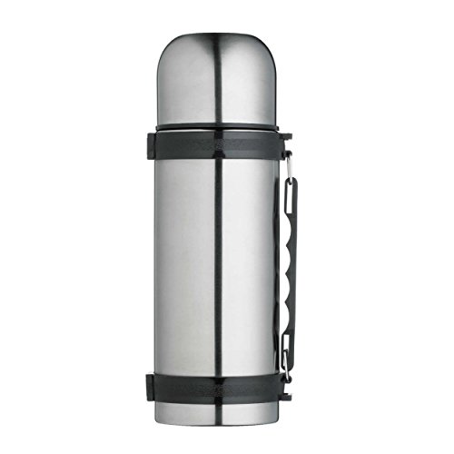 MasterClass Stainless Steel Vacuum Flask with Handle, 1 Litre (1.75 Pints)