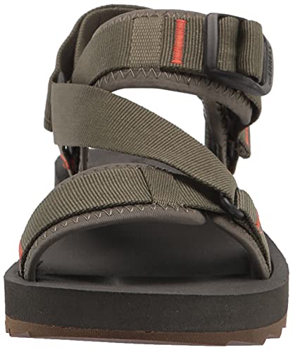 Merrell Alpine Strap, Sandalias Hombre, Olive, 43 EU