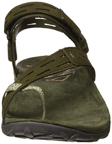 Merrell Terran Convert Ii Sandalias Deportivas para Mujer, Verde (Dusty Olive Dusty Olive), 36 EU