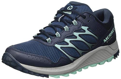 Merrell Wildwood GTX, Zapatillas para Caminar Mujer, Azul (Navy), 42 EU