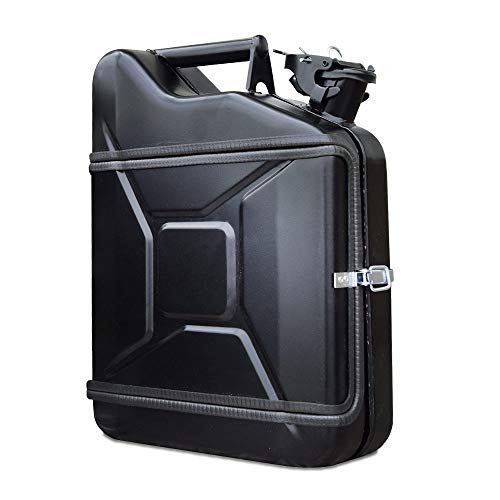 Mikamax – Jerrycan Set de Regalo – Canister –Whiskey Bar - Bidon – 10L – Negro- con Dos Vasos de Whisky - 39 x 29 x 13 cm