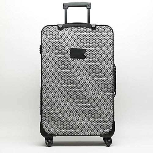 MISAKO Maleta Mediana de Viaje Mina | Maleta de Moda Nylon Blanda | 69x35x23cm - 53L - 3,0KG | Maleta Mediana para Viajes | Estampado Arabesco 4 Ruedas giratorias | Resistente