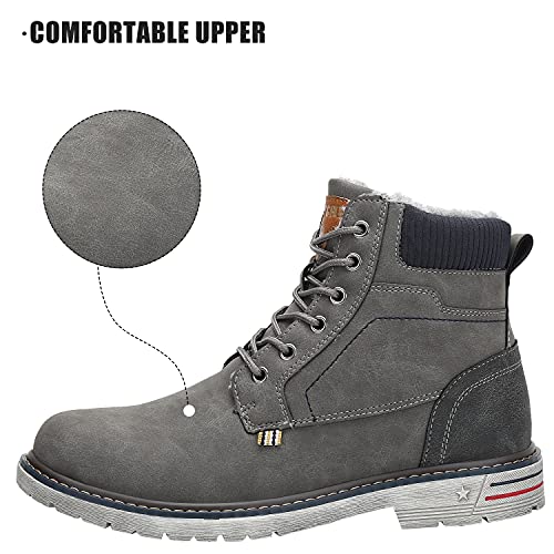 Mishansha Hombre Zapatos de Invierno Antideslizantes Cálida Cómoda Suave Botas de Nieve para Mujer Winter Boots, Grau 41