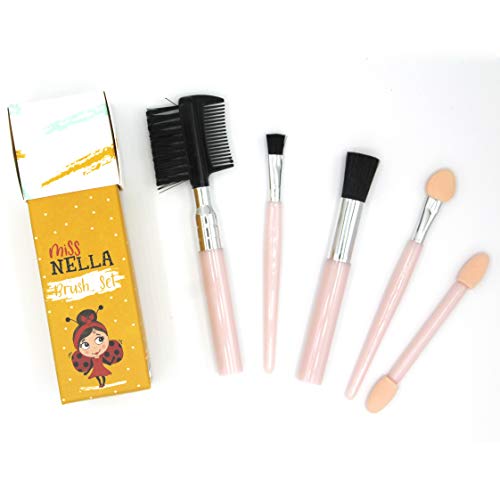 MISS NELLA Product Name edición Especial Girly Girl Set de Maquillaje y Esmalte de uñas para niñas pequeñas, hipoalergénico, Probado dermatológicamente, no tóxico, Bolsa de Lona, Seguro y Divertido