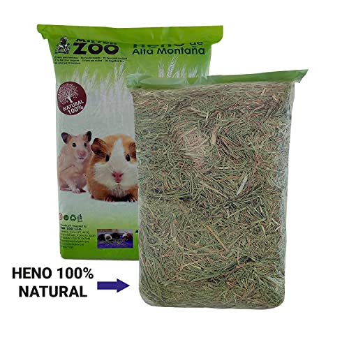 Mister Zoo HENO para Hamsters HENO DE Conejo HENO COBAYA HENO Alta MONTAÑA Conejo Pack DE 2 Unidades DE 1 KG