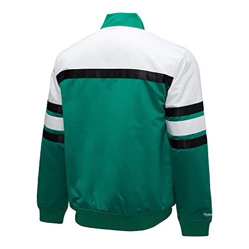 Mitchell & Ness NBA Special Script Heavyweight - Chaqueta de satén, Boston Celtics Kelly Green, L