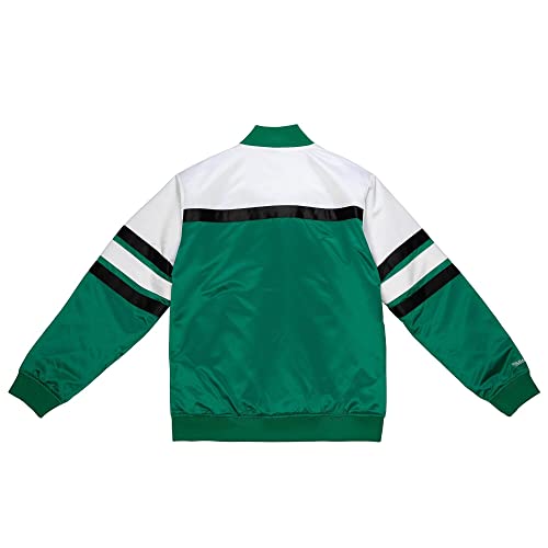 Mitchell & Ness NBA Special Script Heavyweight - Chaqueta de satén, Boston Celtics Kelly Green, L