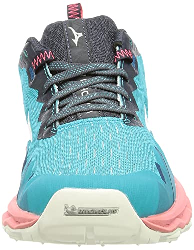 Mizuno Wave Daichi 6, Zapatillas para Carreras de montaa Mujer, Scubab Blancanieves Tearose, 41 EU