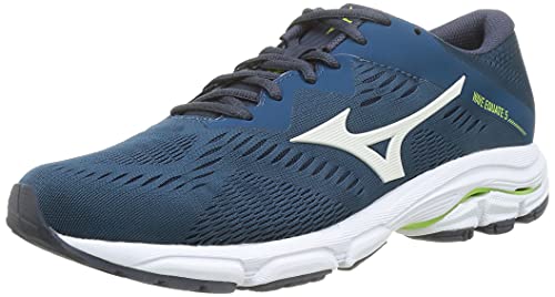 Mizuno Wave Equate 5, Zapatillas de Running Hombre, LegionBlue/VaporousGray/Limegreen, 40.5 EU