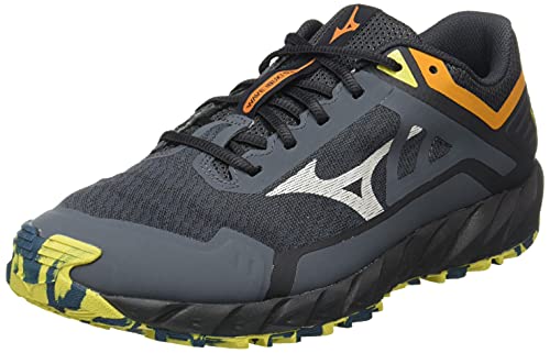 Mizuno Wave Ibuki 3, Zapatillas de Trail Running Hombre, Turb/Antarctica/OPepper, 42 EU