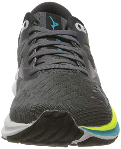 Mizuno Wave Rider 24, Zapatillas de Running Mujer, Verde (Crock/Phantom/Scuba Blue, 38 EU