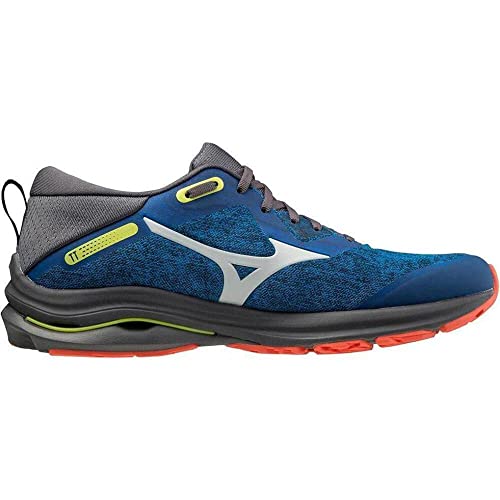 Mizuno Wave Rider TT 2, Zapatillas de Trail Running Hombre, Directoire Blue/Dawn Blue/MandarinRed, 44 EU