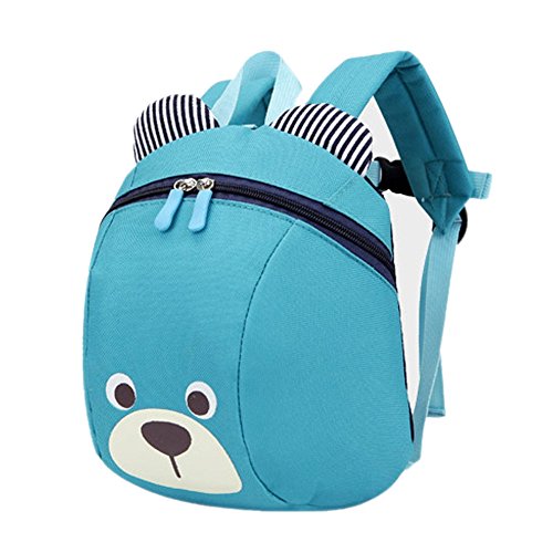 Mochila de bebé 3D Bear con arnés de seguridad para niños, mochila antipérdida, bolsa de hombro con correa extraíble, mochila para guardería, escuela primaria, unisex de 1 a 3 años