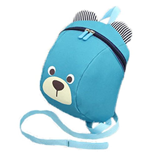 Mochila de bebé 3D Bear con arnés de seguridad para niños, mochila antipérdida, bolsa de hombro con correa extraíble, mochila para guardería, escuela primaria, unisex de 1 a 3 años