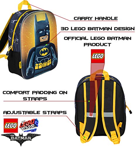 Mochilas Infantiles Niño Lego Movie Batman Cartera Escolar Niños con Imagen 3D