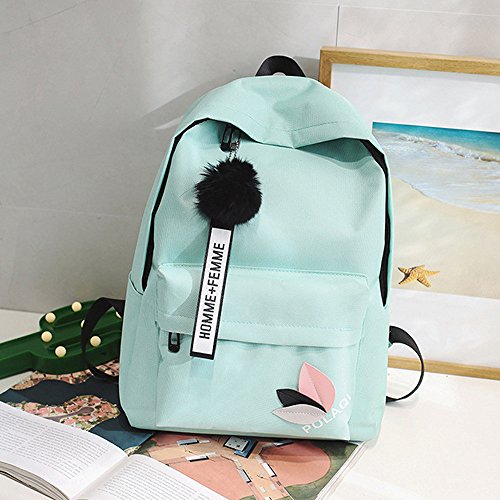 Moda Mochila Mujer Casual Lona Libros Bolsas Estudiantes Niña Bolso Bandolera Compras Bolsas de Viaje Ligero Bolsa de Mensajero Juveniles Unisex Deporte Paquete Mochila vpass