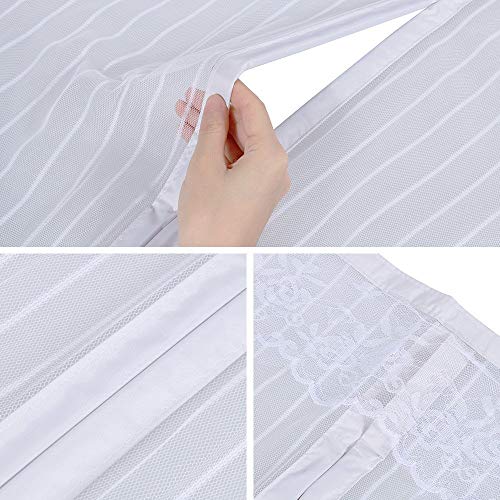 MODKOY Mosquitera Magnética para Puertas 70x180cm, Cortina Mosquitera para Puertas, Cierre automático Adsorción magnética Circulacion de Aire Puertas/para Pasillos - Blanco