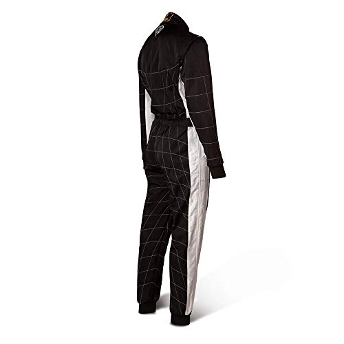 Mono de carreras Speed Barcelona RS-2 – Nivel 2 CIK FIA Approved Racing Suit – Rennoverall Negro/Blanco