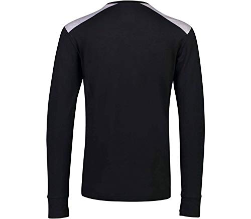 Mons Royale Alta Tech LS Crew Capa Base, Hombre, Black/Grey Marl, Large