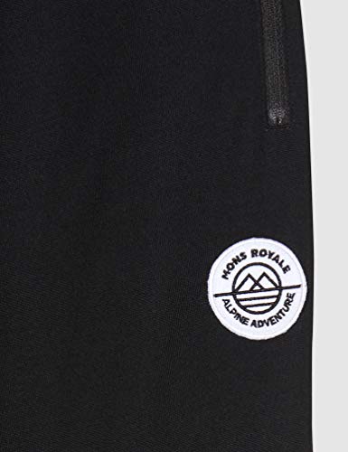 Mons Royale Covert Mid-Hit - Sudadera con Capucha para Hombre, Hombre, Color Negro, tamaño XX-Large