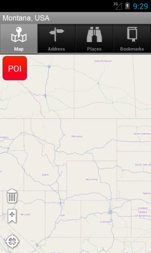 Montana, EE.UU. Onboard Mapa: Mobile GPS Apps