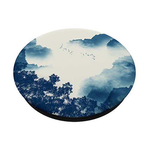 Montaña y árboles Madre Naturaleza Agua Color Paisaje PopSockets PopGrip Intercambiable